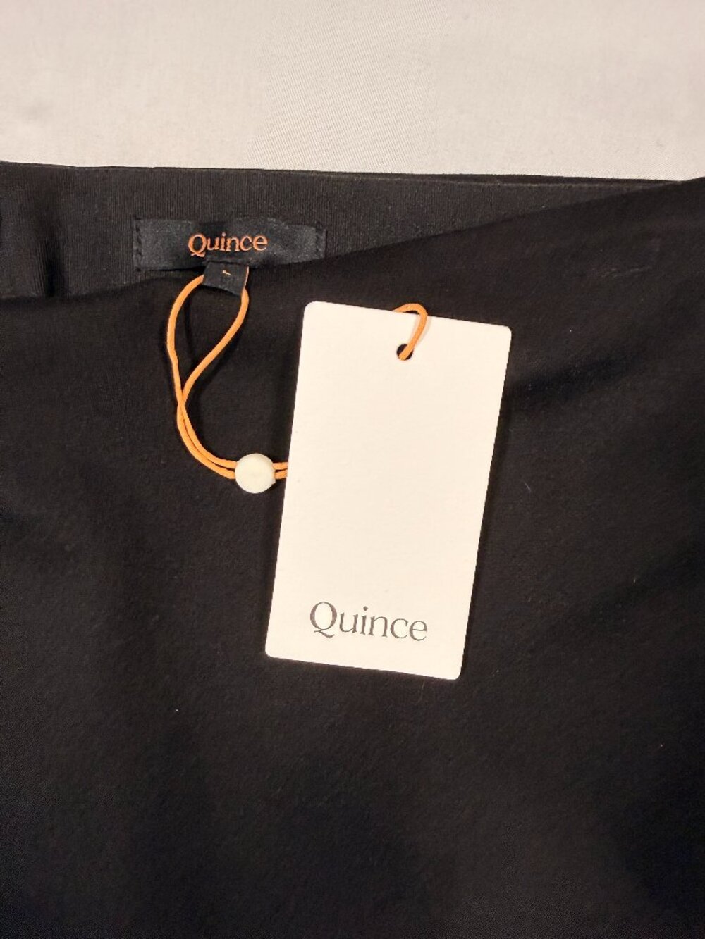 Quince NWT Ultra-Stretch Ponte Pencil Skirt Black Size L